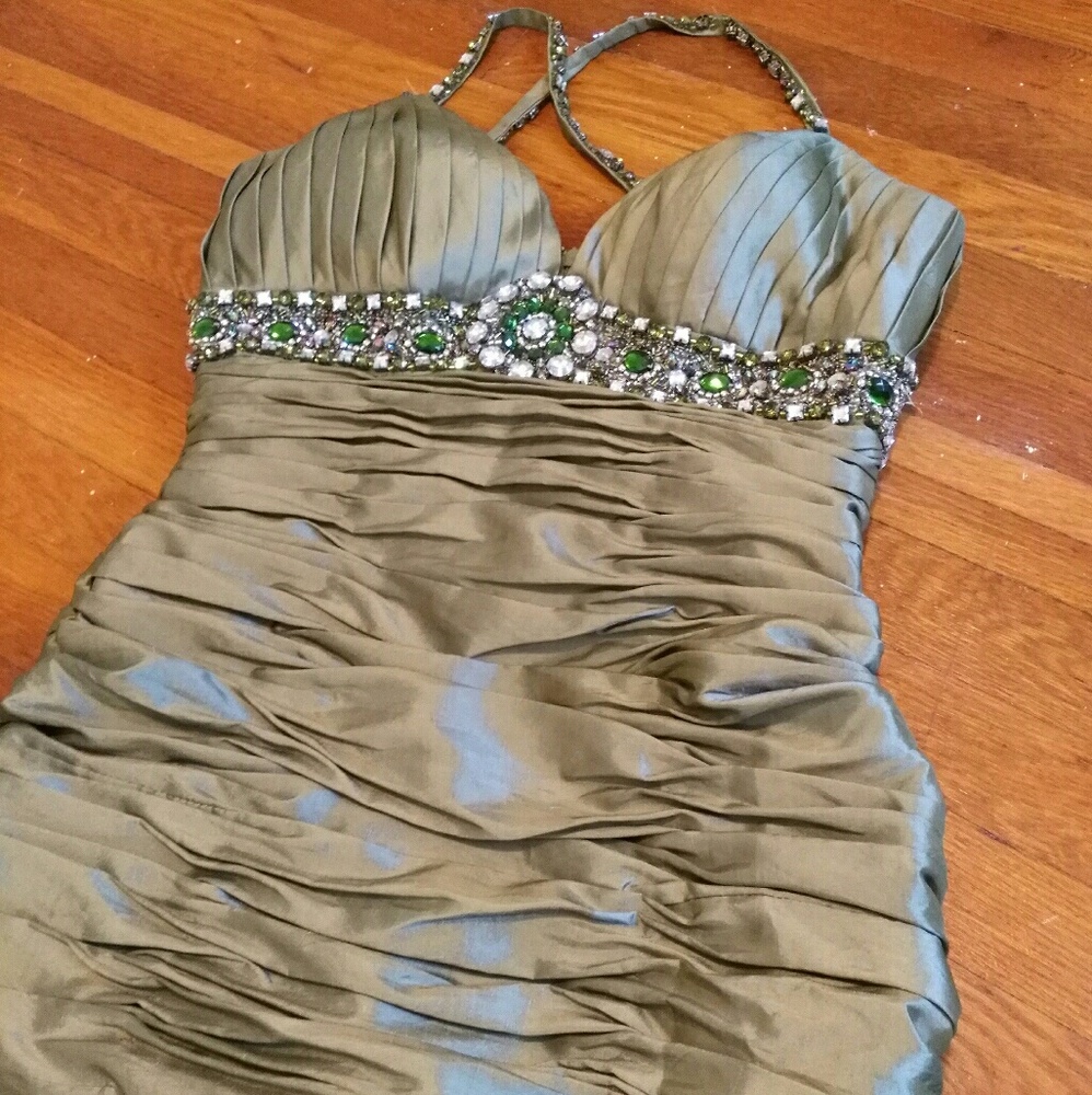 Sage Green Gown w/ Sash